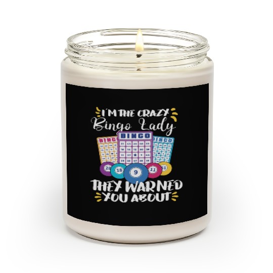 Bingo Card Game Grandma Bingo Player Bingo Cards Scented Candles