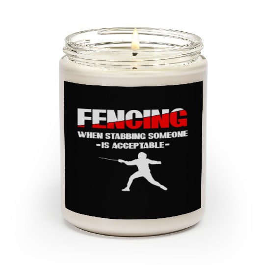 Fencing Sabre Fencing Fight Scented Candles