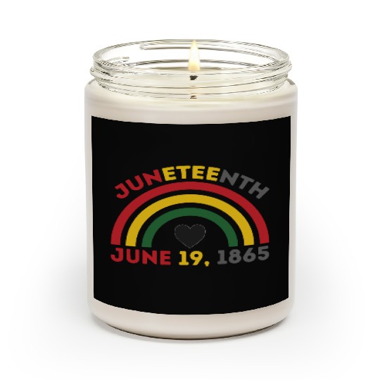 JUNETEENTH June 19th Black African American Day Scented Candles