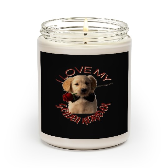 I LOVE MY GOLDEN RETRIEVER Scented Candles