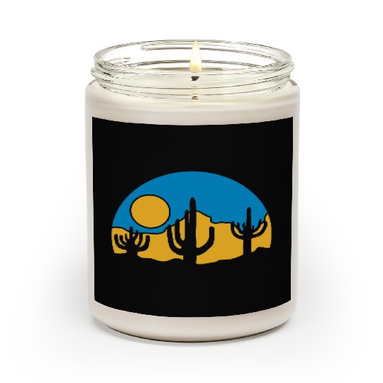 cactus nature sun desert Scented Candles