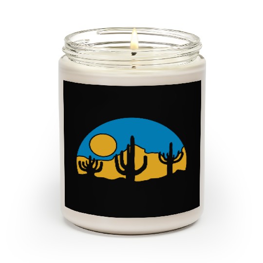 cactus nature sun desert Scented Candles