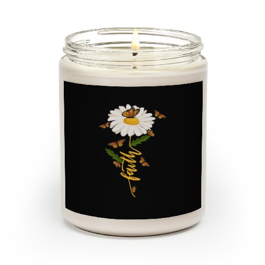 Faith Daisy Christian Gardener Wildflower Scented Candles