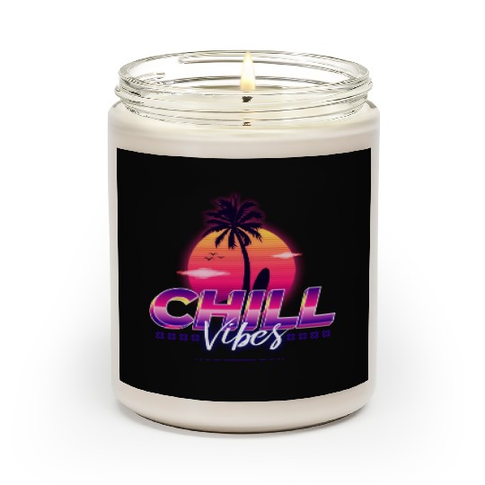 Chill Vibes - Synthwave/Retrowave/Vaporwave 80s Scented Candles