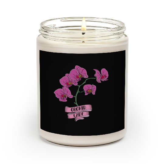Orchid Plant Lady Cartoon Scented Candles