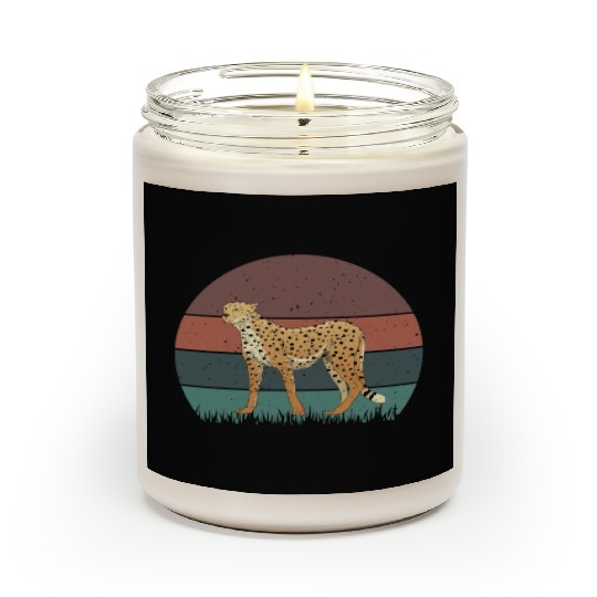 Retro Cheetah Scented Candles