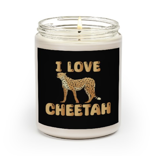 I Love Cheetah Scented Candles