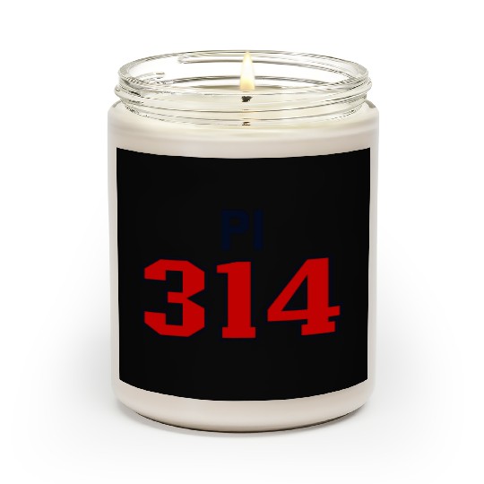 Pi 3.14 Jersey Math Student Teacher Pi Day Art Pi Scented Candles