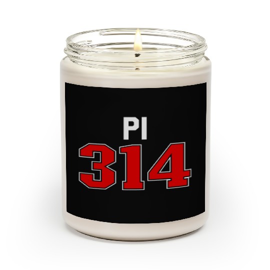Pi 3.14 Jersey Math Student Teacher Pi Day Art Pi Scented Candles