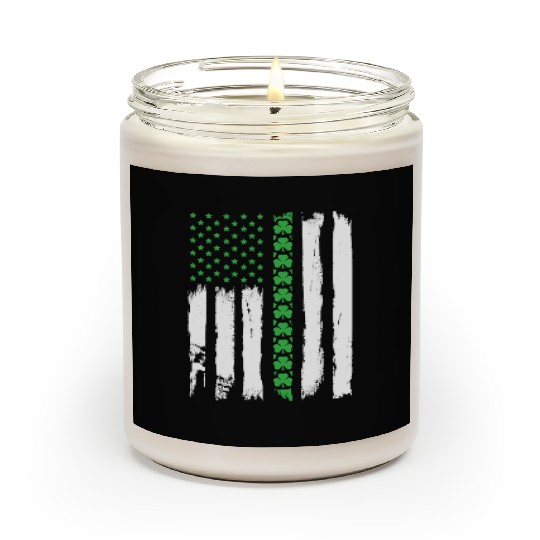 Irish American Flag St Patrick'S Day Scented Candles