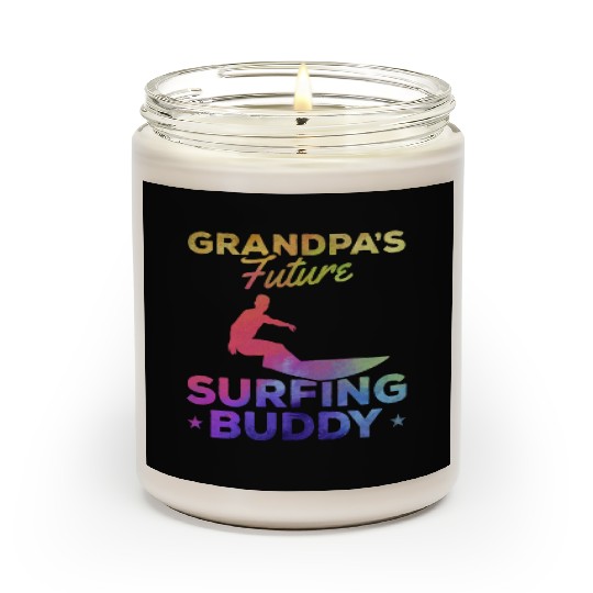 Surfing Baby Newborn Surfer Grandpa's Future Scented Candles