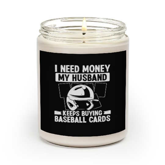Baseball Card Collector Wife Sports Cards Deck Scented Candles