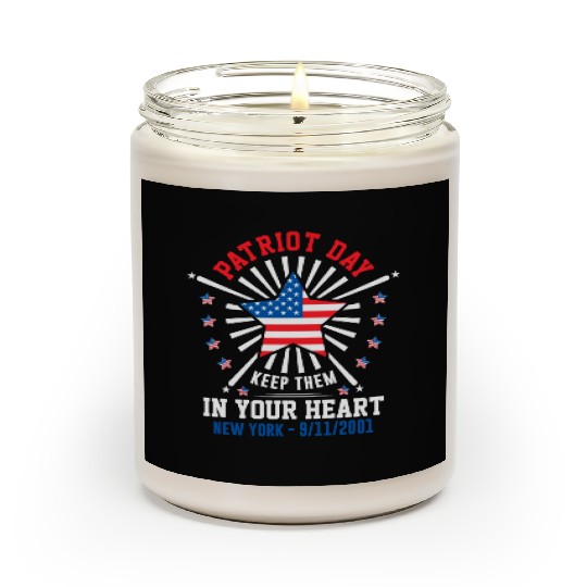 9/11 Patriot Day Keep Them in Your Heart Scented Candles