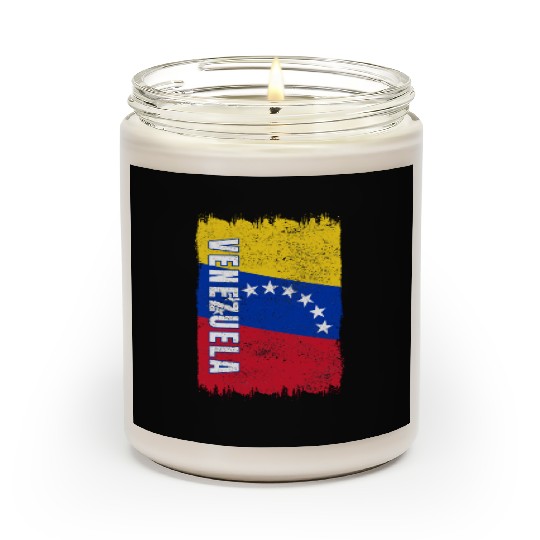 Venezuela vintage flag Scented Candles