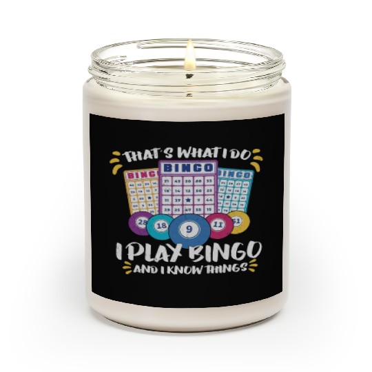 Bingo Card Game Grandma Bingo Player Bingo Cards Scented Candles