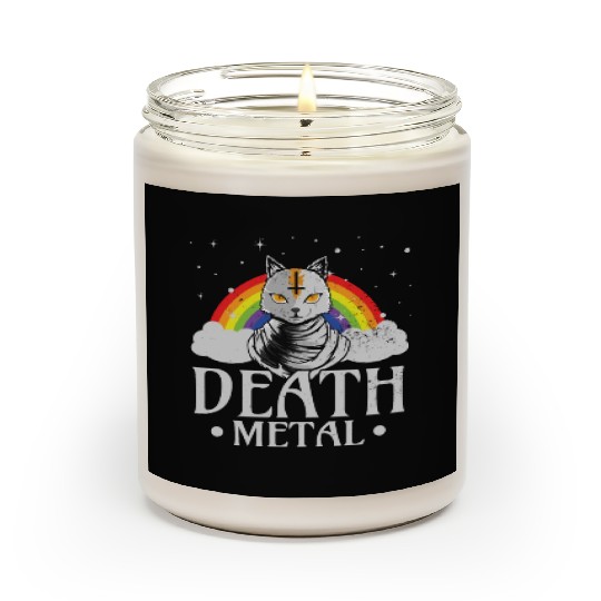 Death Metal Rock Satan Cat For Concerts Festivals Scented Candles