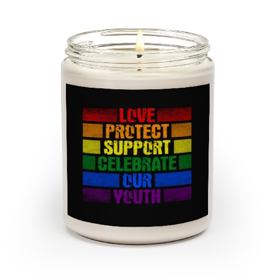 Love Protect Support Celebrate Our Youth Scented Candles