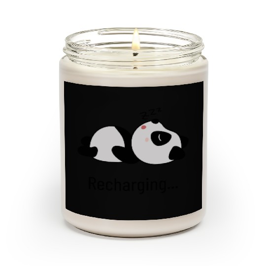 Cute Panda Sleeping Scented Candles