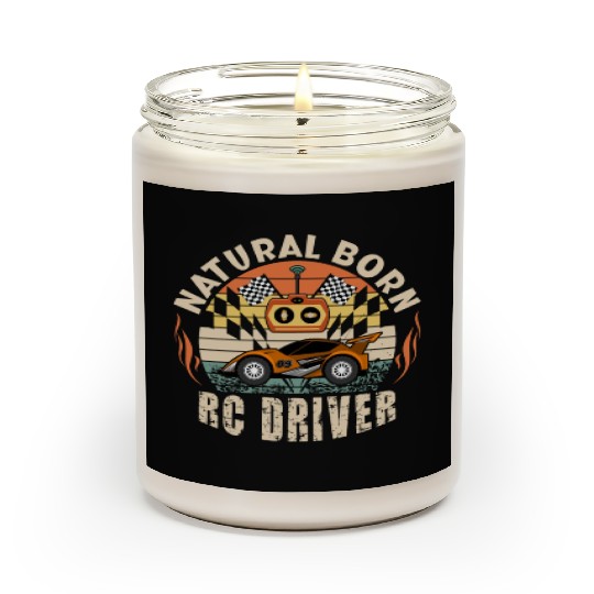 Natural Born RC car Driver Racer Remote Controlled Scented Candles