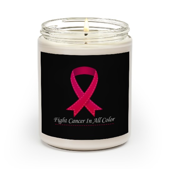 Cancer Sucks In Every Color Fighter Fight Support Scented Candles