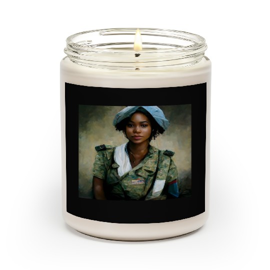 Beautiful US army combat medic painting Scented Candles