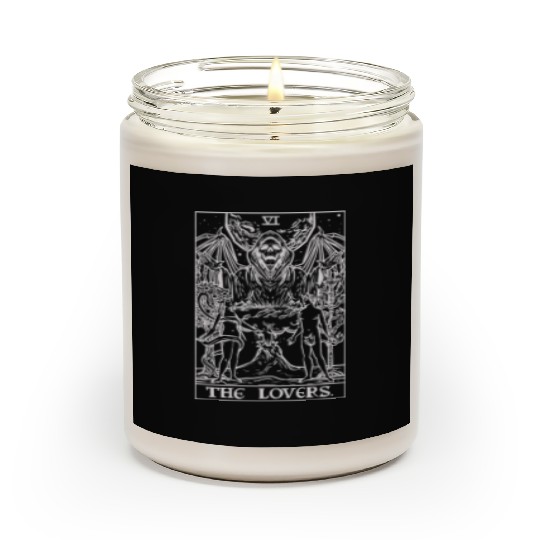 The Lovers Tarot Card Halloween Grim Reaper Gothic Scented Candles