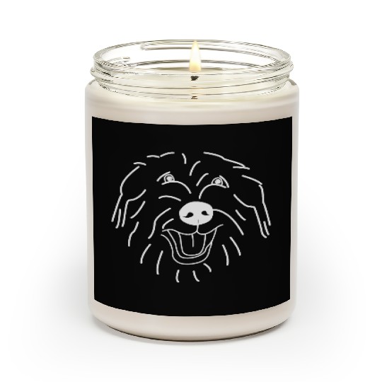 Irish Wolfhound White Scented Candles