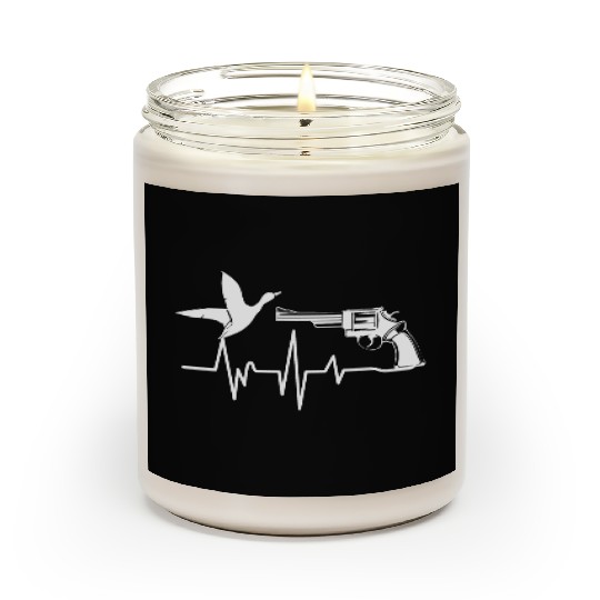 Heartbeat Bird Weapon Gun Hunting Gift for Hunter Scented Candles