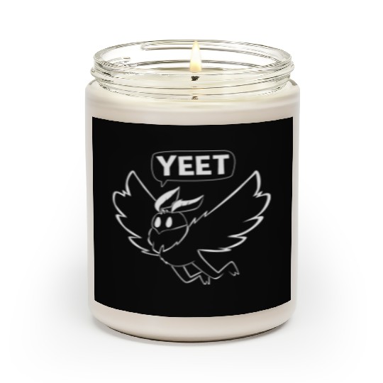 Mothman Yeet Cryptid Lover Funny Mothman Scented Candles