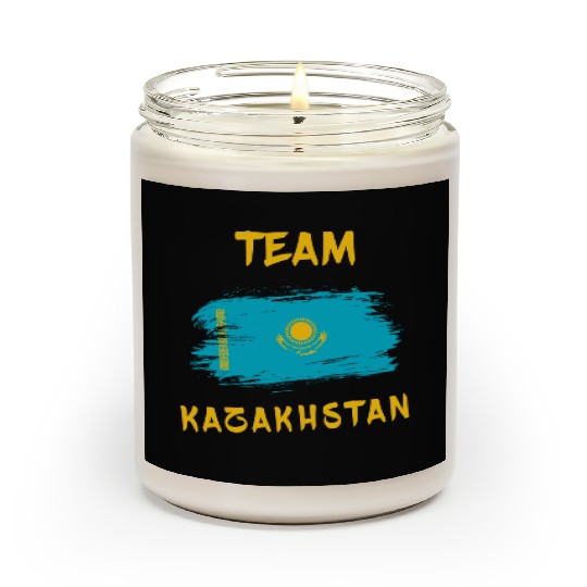 Team Kazakhstan flags design Scented Candles
