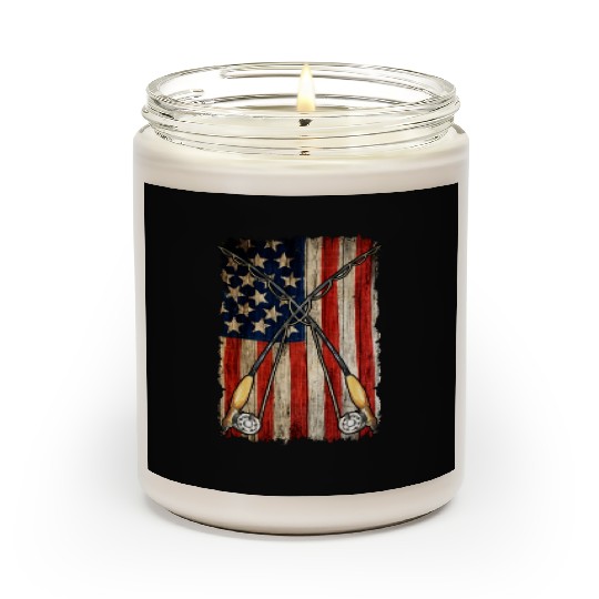 Fishing US flag Scented Candles, Fishing Flag design, Fisher