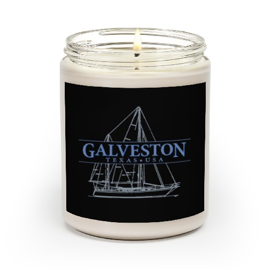 Galveston Texas Sailing Souvenir Scented Candles