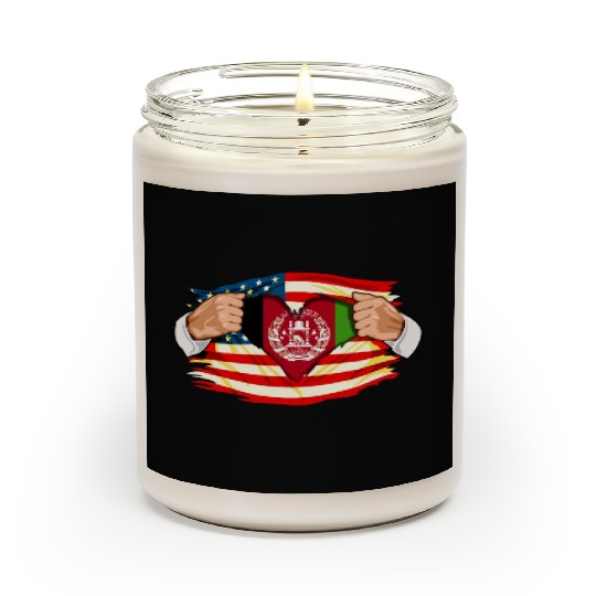 Afghanistan Who Live in America Afghani Flag Scented Candles