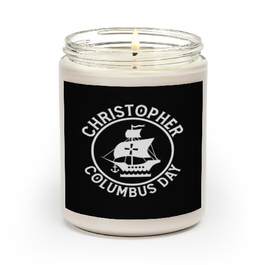 Funny Christopher Columbus Day Scented Candles