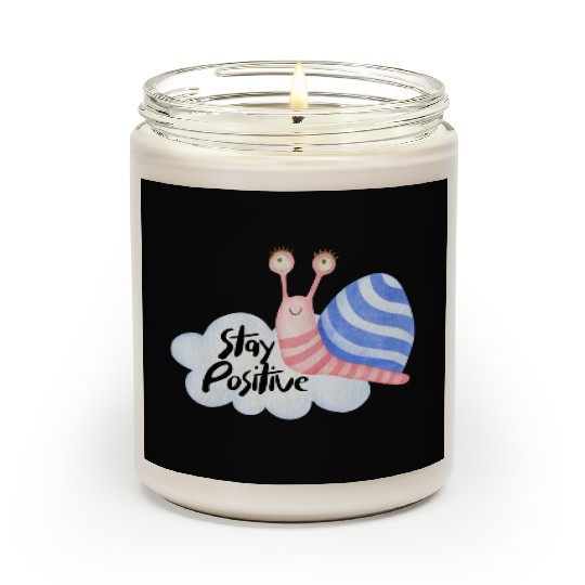 Stay Positive - Colorful Snail Scented Candles