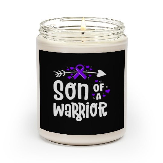 Son Of A Warrior Hodgkins Lymphoma Cancer Scented Candles