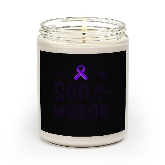 Son Of A Warrior Hodgkins Lymphoma Cancer Scented Candles
