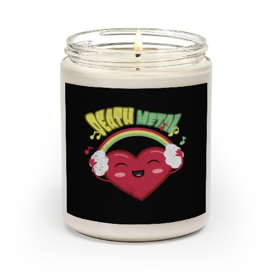 Death Metal Cute Heart Scented Candles