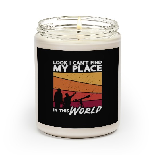 Astronomy Look I Can't Find Space Stars Universe Scented Candles