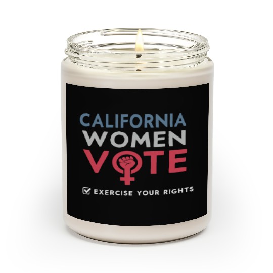 California Women Vote Voter 2022 Election Scented Candles