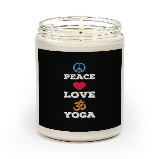 Relax Yoga Time Mandala Meditate Love Yoga Scented Candles