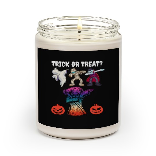 Halloween dabbing Trick or Treat October pumkin 2 Scented Candles