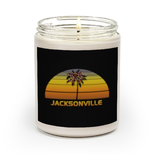 Jacksonville Florida Palm Tree Christmas Lights Scented Candles
