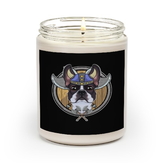Boston Terrier I Valhalla I Viking Scented Candles