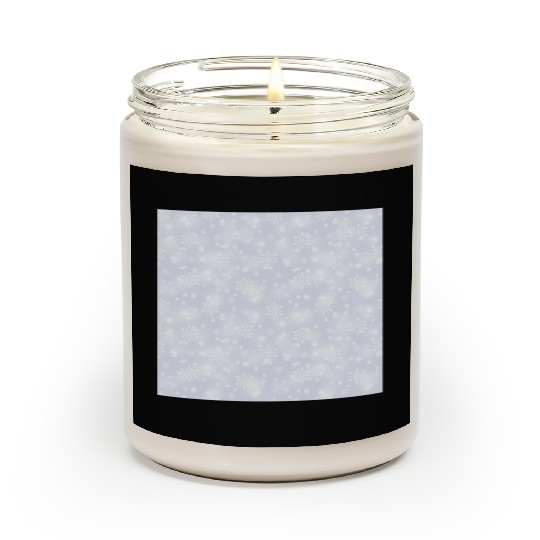Lilac Snowflakes Pattern Scented Candles