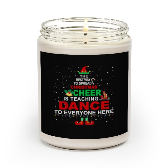 Dance Teacher Christmas Scented Candles Elf Cheer Scented Candles