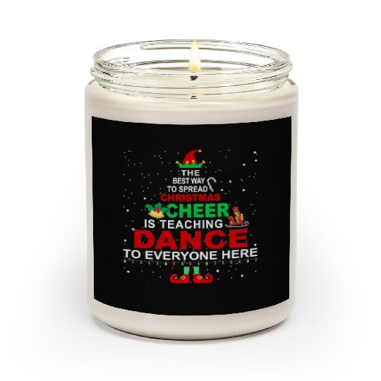 Dance Teacher Christmas Scented Candles Elf Cheer Scented Candles