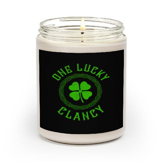 One Lucky Clancy Irish Family 4 Leaf Clover Scented Candles