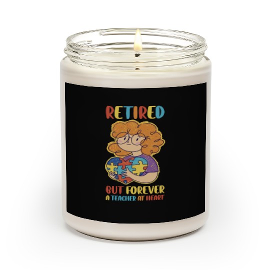 Retired Teacher Funny Teaching Gift Scented Candles