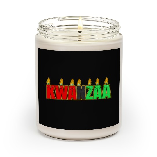Afro American Candle Kinara Kwanzaa Scented Candles